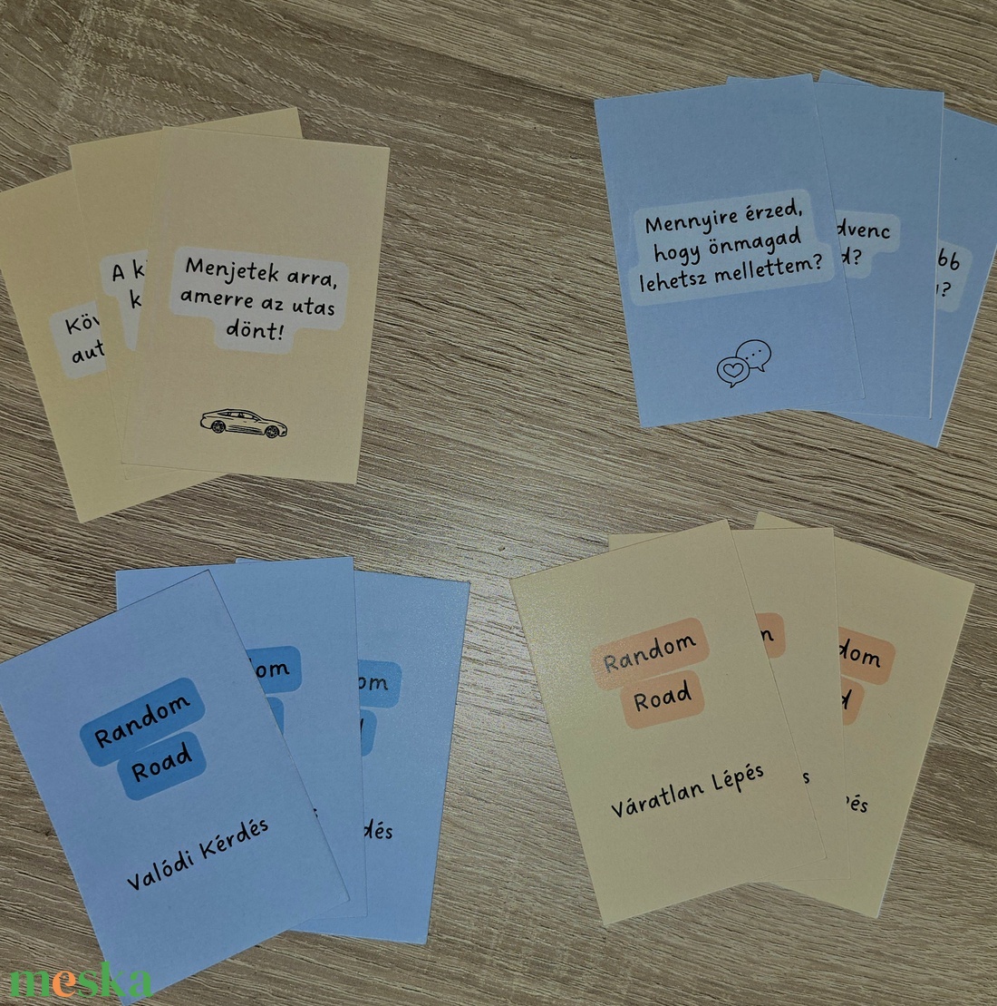 Random Road Kártyajáték - Pároknak - művészet - grafika & illusztráció - digitális - Meska.hu
