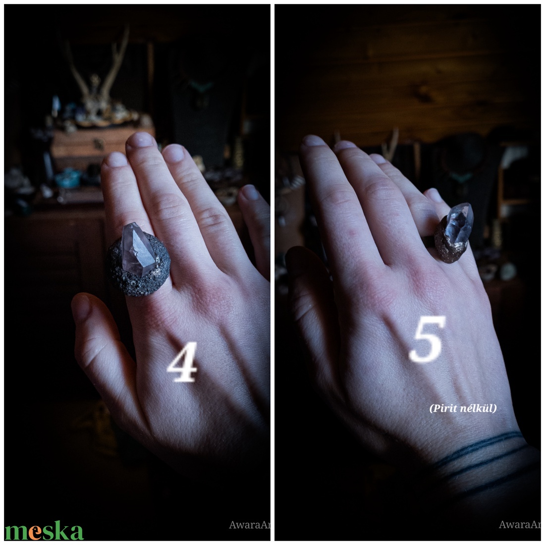 Földanya gyűrűi - Hegyikristály-Pirit állítható méretű gyűrű - ékszer - gyűrű - többköves gyűrű - Meska.hu Földanya gyűrűi - Hegyikristály-Pirit állítható méretű gyűrű - ékszer - gyűrű - többköves gyűrű - Meska.hu