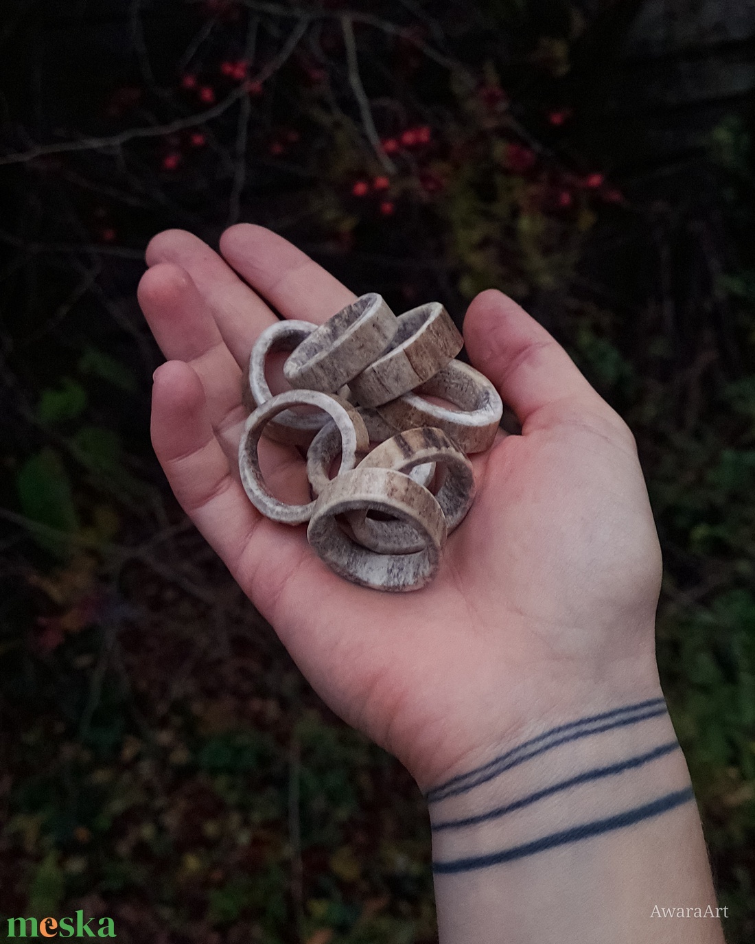 Faragott agancs gyűrűk férfiaknak! - ékszer - gyűrű - figurális gyűrű - Meska.hu