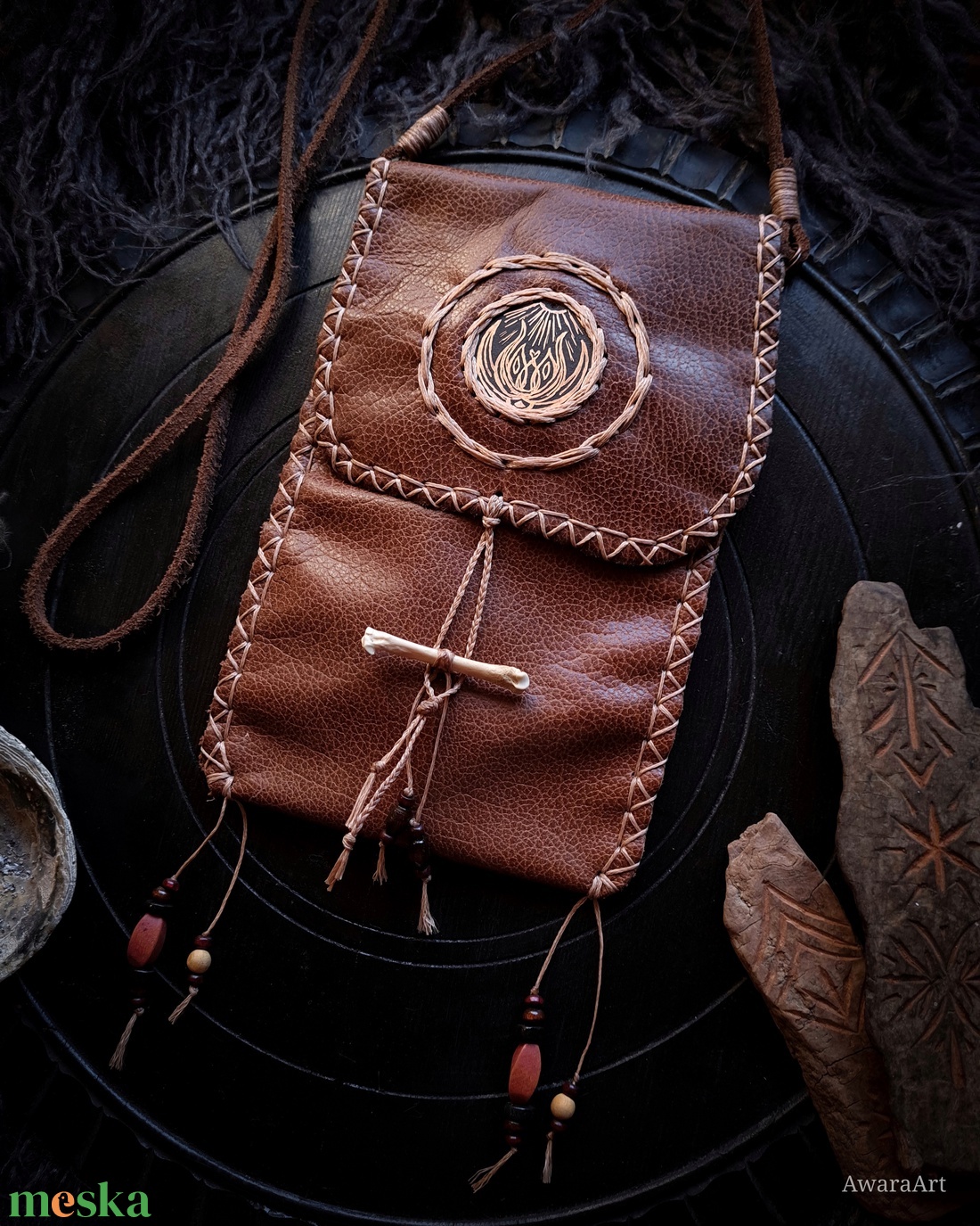 Tűz Tulipán Talizmán Tarisznya - táska & tok - kézitáska & válltáska - tarisznya - Meska.hu