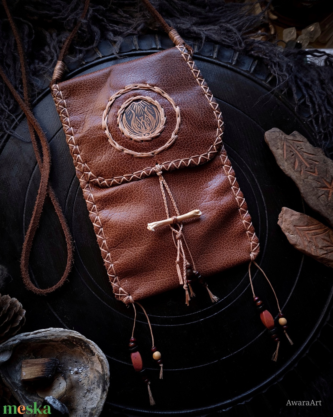 Tűz Tulipán Talizmán Tarisznya - táska & tok - kézitáska & válltáska - tarisznya - Meska.hu