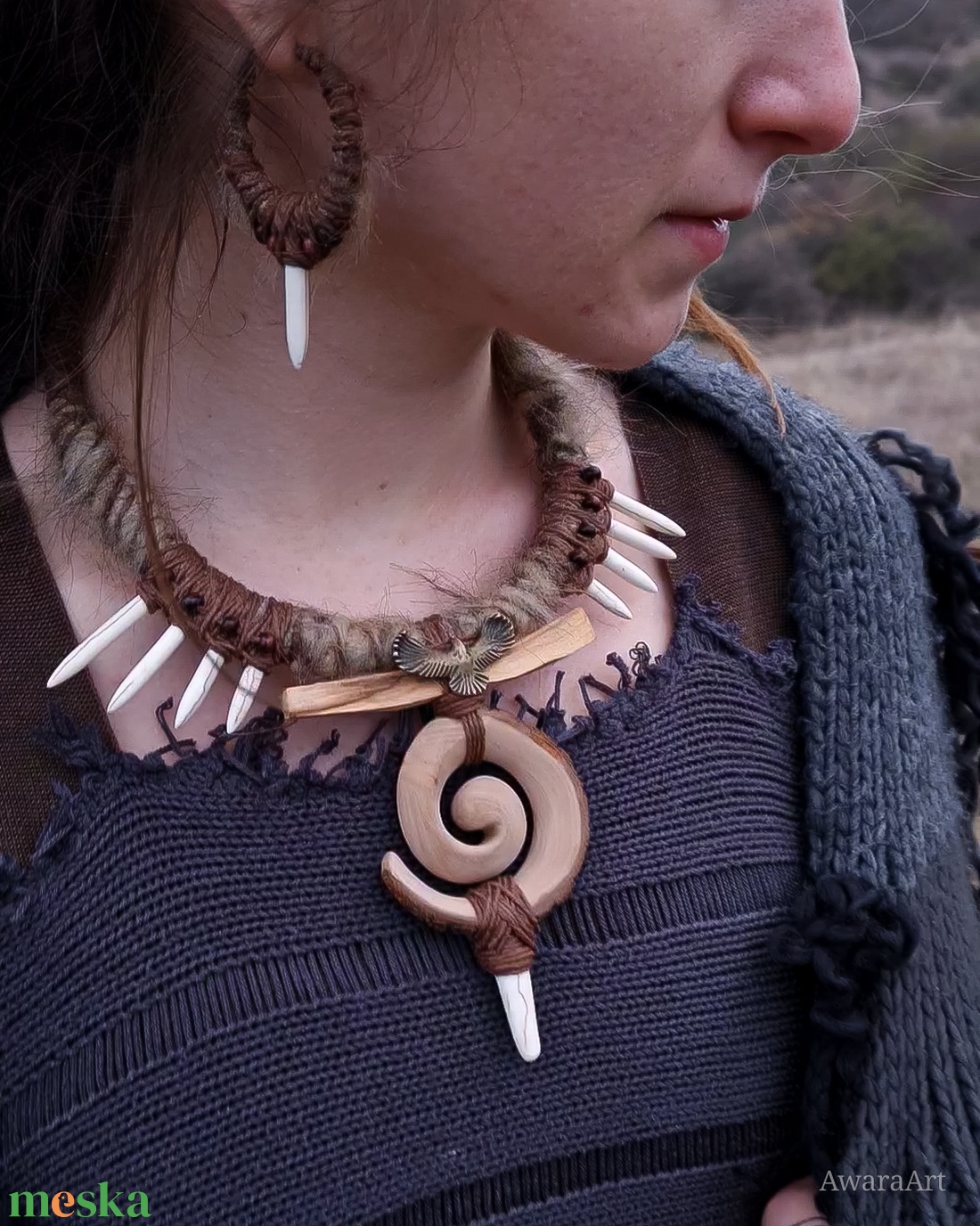 Örvénylő nomád talizmán ékszer szett - ékszer - ékszerszett - Meska.hu