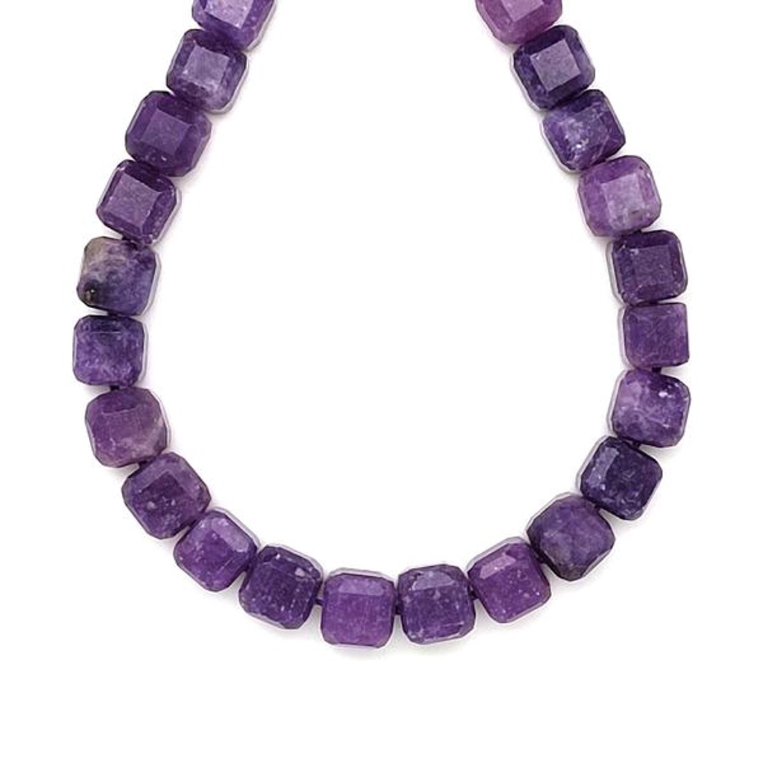 Lepidolit fazettált kocka 8-9mm  ékszerkészítő alapanyag (füzér) - kellékek & szerszámok - ásvány alapanyag - ásványfüzér - Meska.hu