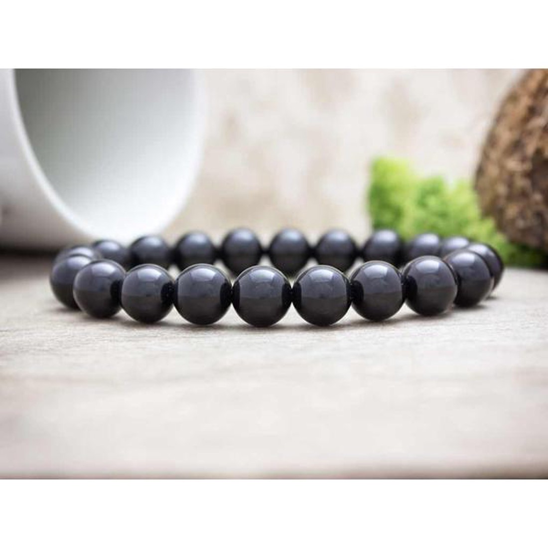 Ónix ásvány karkötő 10mm - ékszer - karkötő - ásványkarkötő - Meska.hu