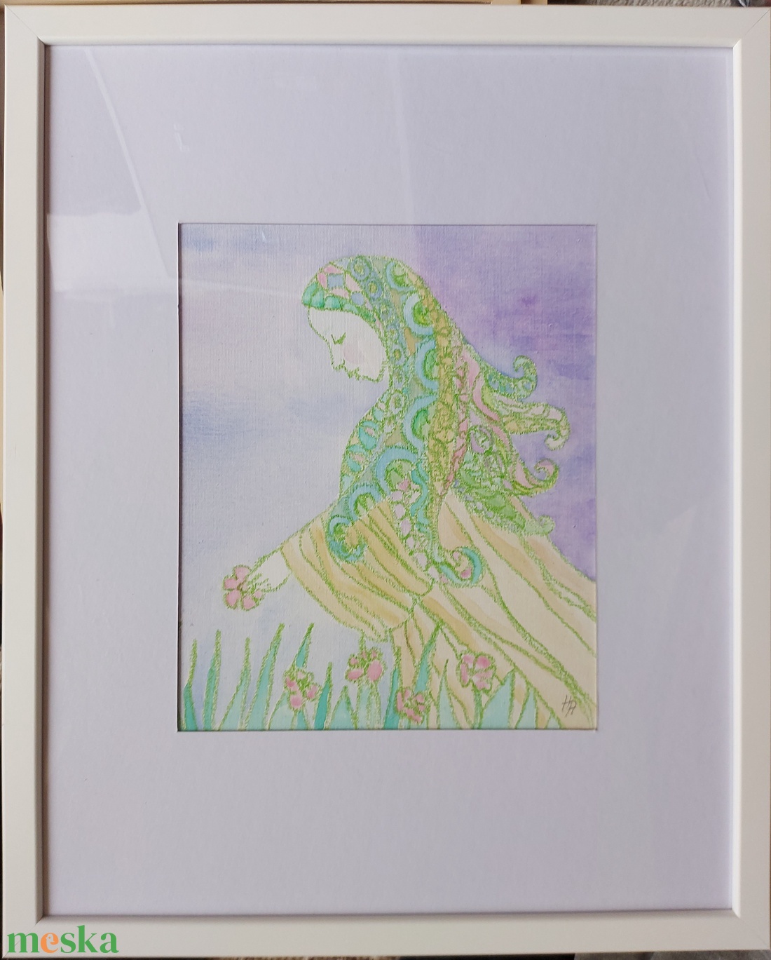 Tavasz - Sgraffito kép - művészet - festmény - festmény vegyes technika - Meska.hu Tavasz - Sgraffito kép - művészet - festmény - festmény vegyes technika - Meska.hu
