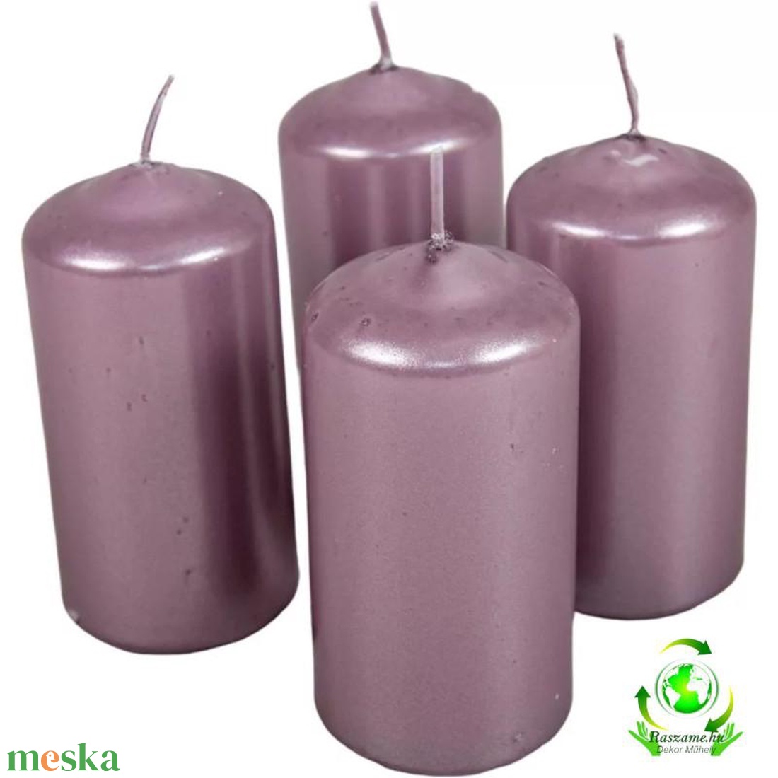 Metál henger gyertya szett 50x100mm - halvány lila - kellékek & szerszámok - dekorációs kellékek - dekorációs gyertya - Meska.hu Metál henger gyertya szett 50x100mm - halvány lila - kellékek & szerszámok - dekorációs kellékek - dekorációs gyertya - Meska.hu