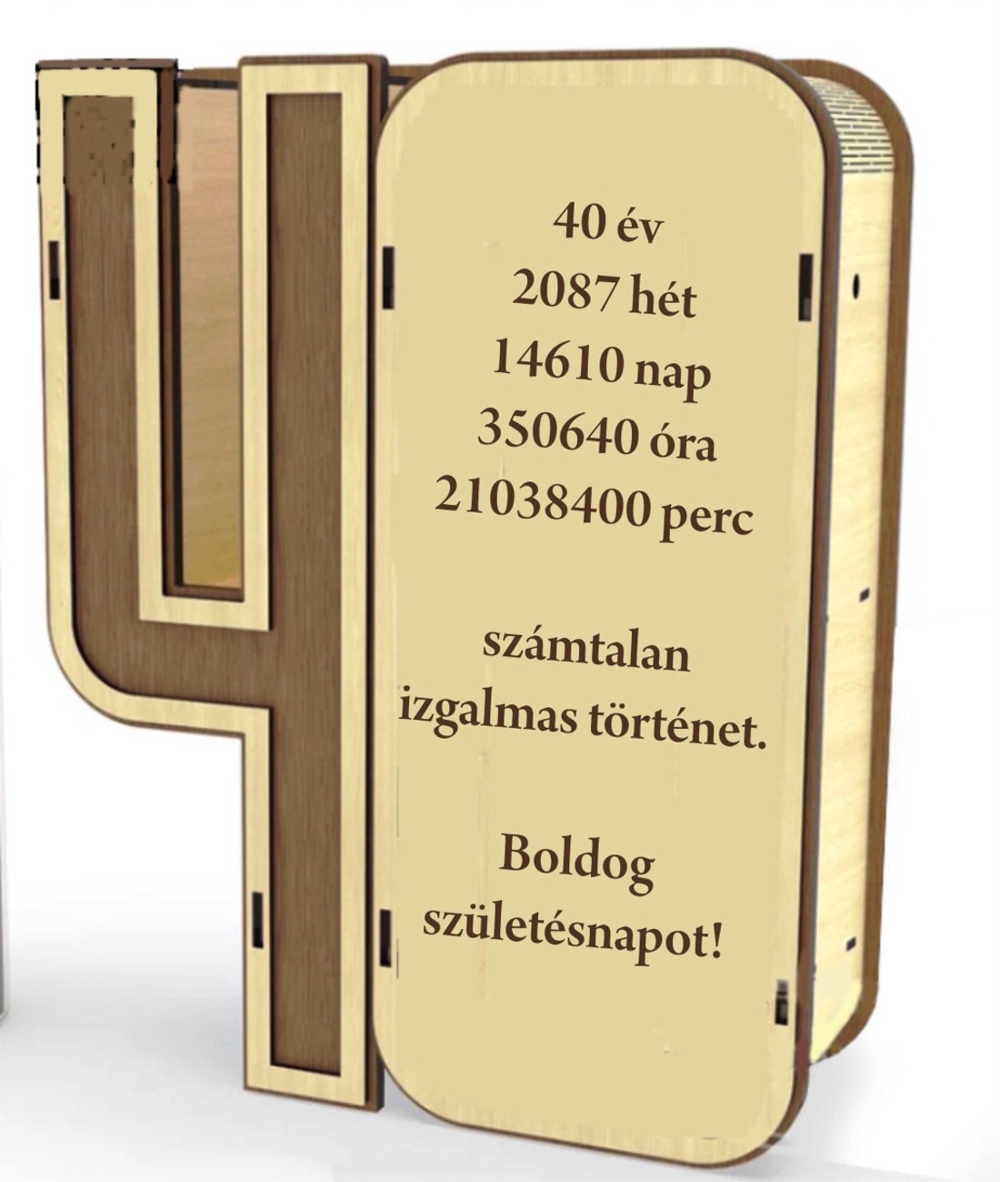 Évszámos boros doboz  - otthon & életmód - papír, írószer - ajándékozás kellékei - ajándékkísérő - Meska.hu