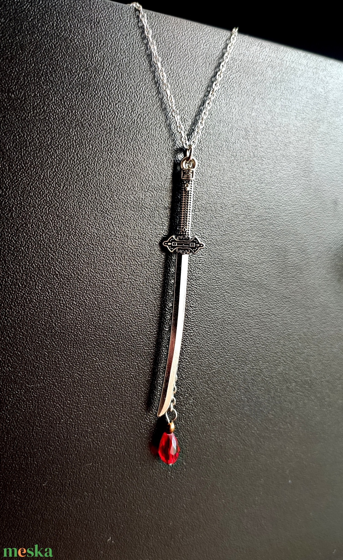 Katana kard nyaklánc sterling ezüst (925) láncon, ékszer, medál - ékszer - nyaklánc - medálos nyaklánc - Meska.hu Katana kard nyaklánc sterling ezüst (925) láncon, ékszer, medál - ékszer - nyaklánc - medálos nyaklánc - Meska.hu
