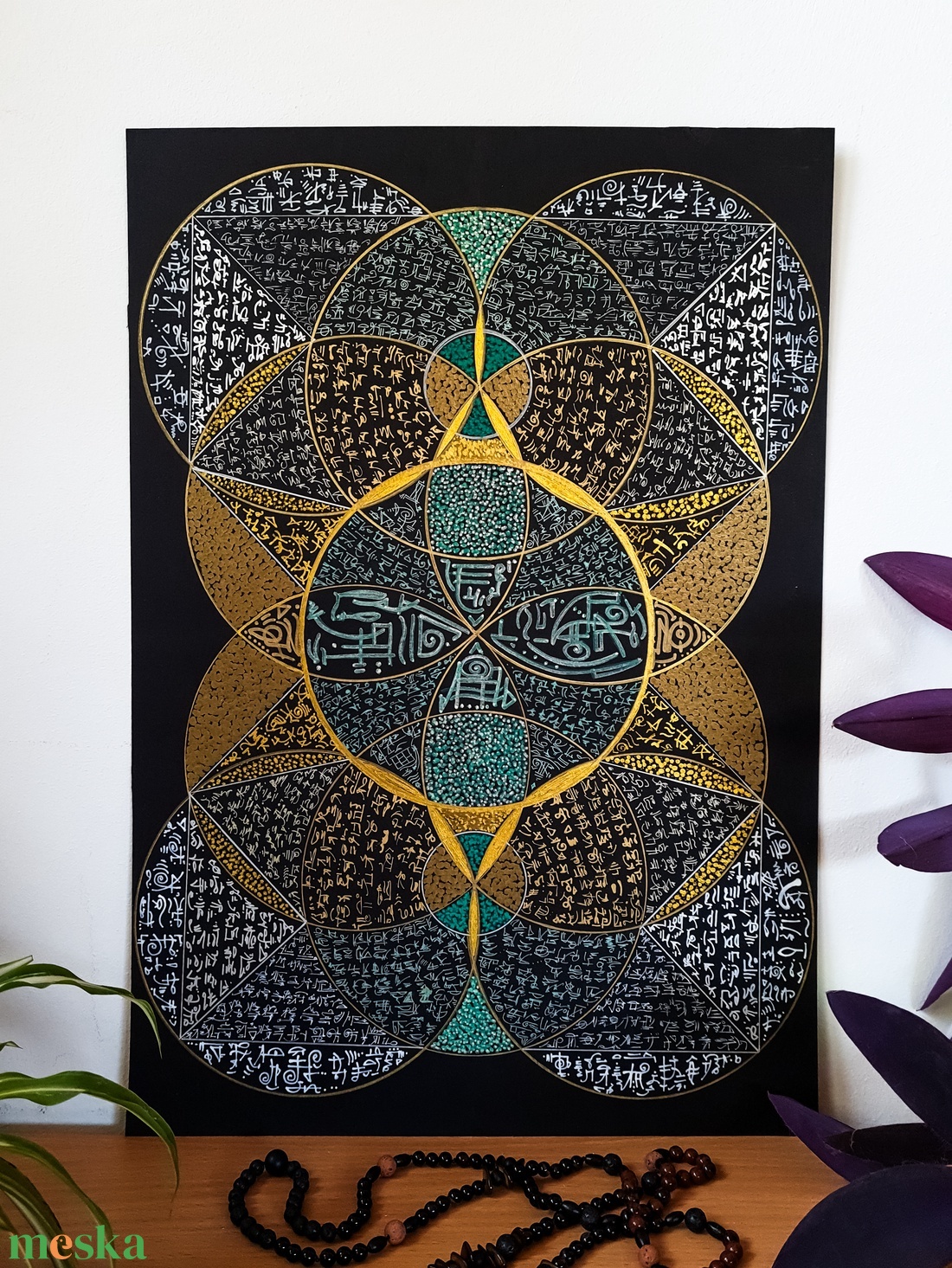 Szakrális geometria - művészet - festmény - akril - Meska.hu Szakrális geometria - művészet - festmény - akril - Meska.hu