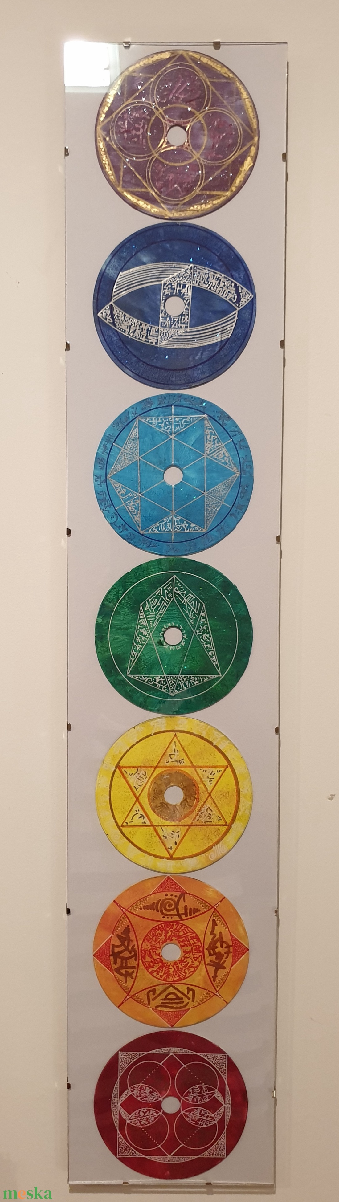 Egyedi Csakra sorozat szimbólumokkal Szakrális Geometria - művészet - festmény - akril - Meska.hu Egyedi Csakra sorozat szimbólumokkal Szakrális Geometria - művészet - festmény - akril - Meska.hu