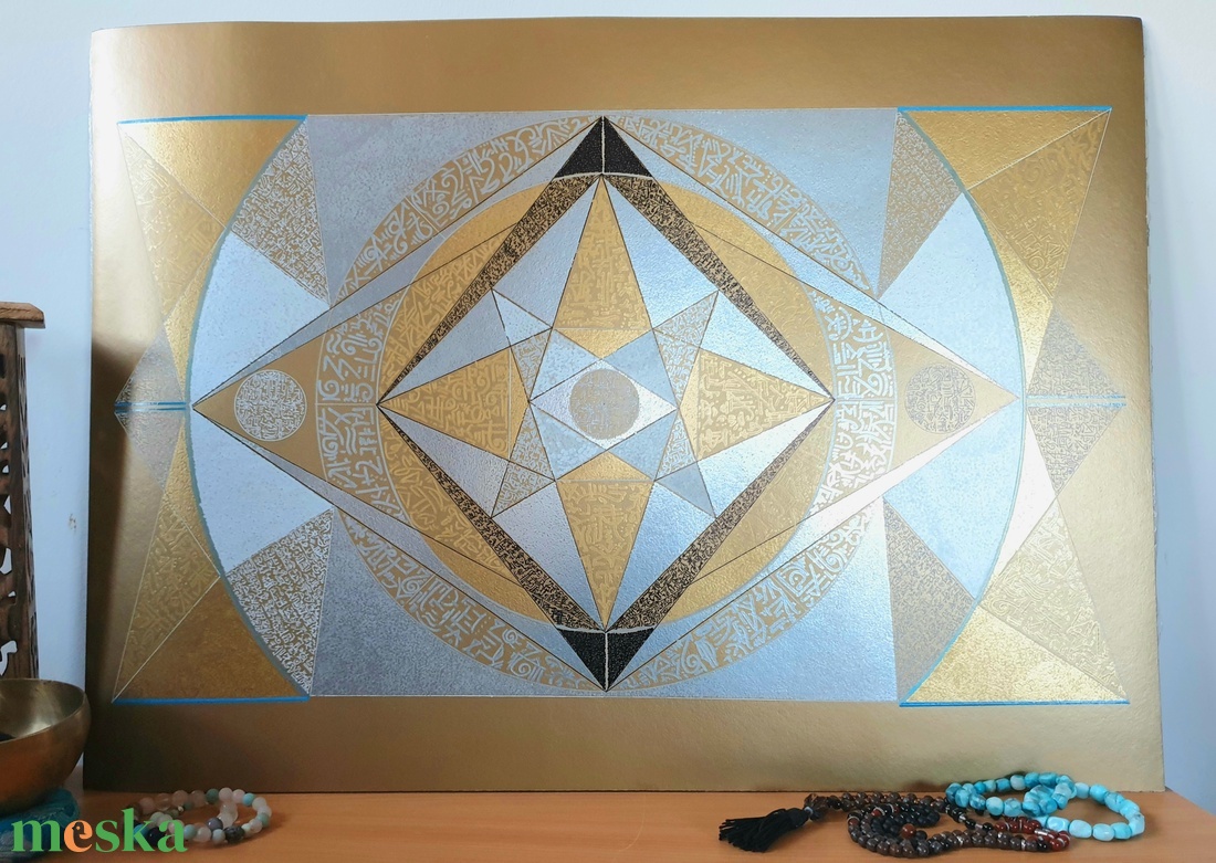 Szakrális geometria - művészet - festmény - akril - Meska.hu Szakrális geometria - művészet - festmény - akril - Meska.hu
