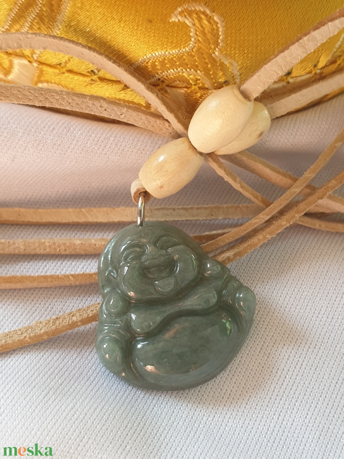 Jáde buddha nyaklánc - ékszer - nyaklánc - medál - Meska.hu Jáde buddha nyaklánc - ékszer - nyaklánc - medál - Meska.hu