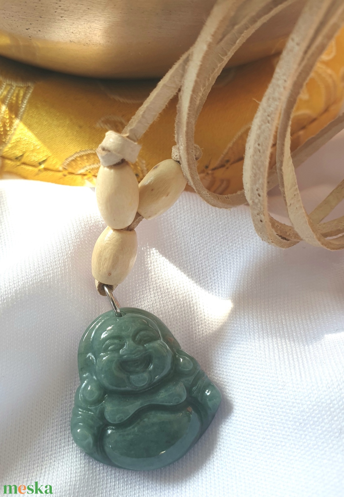 Jáde buddha nyaklánc - ékszer - nyaklánc - medál - Meska.hu Jáde buddha nyaklánc - ékszer - nyaklánc - medál - Meska.hu