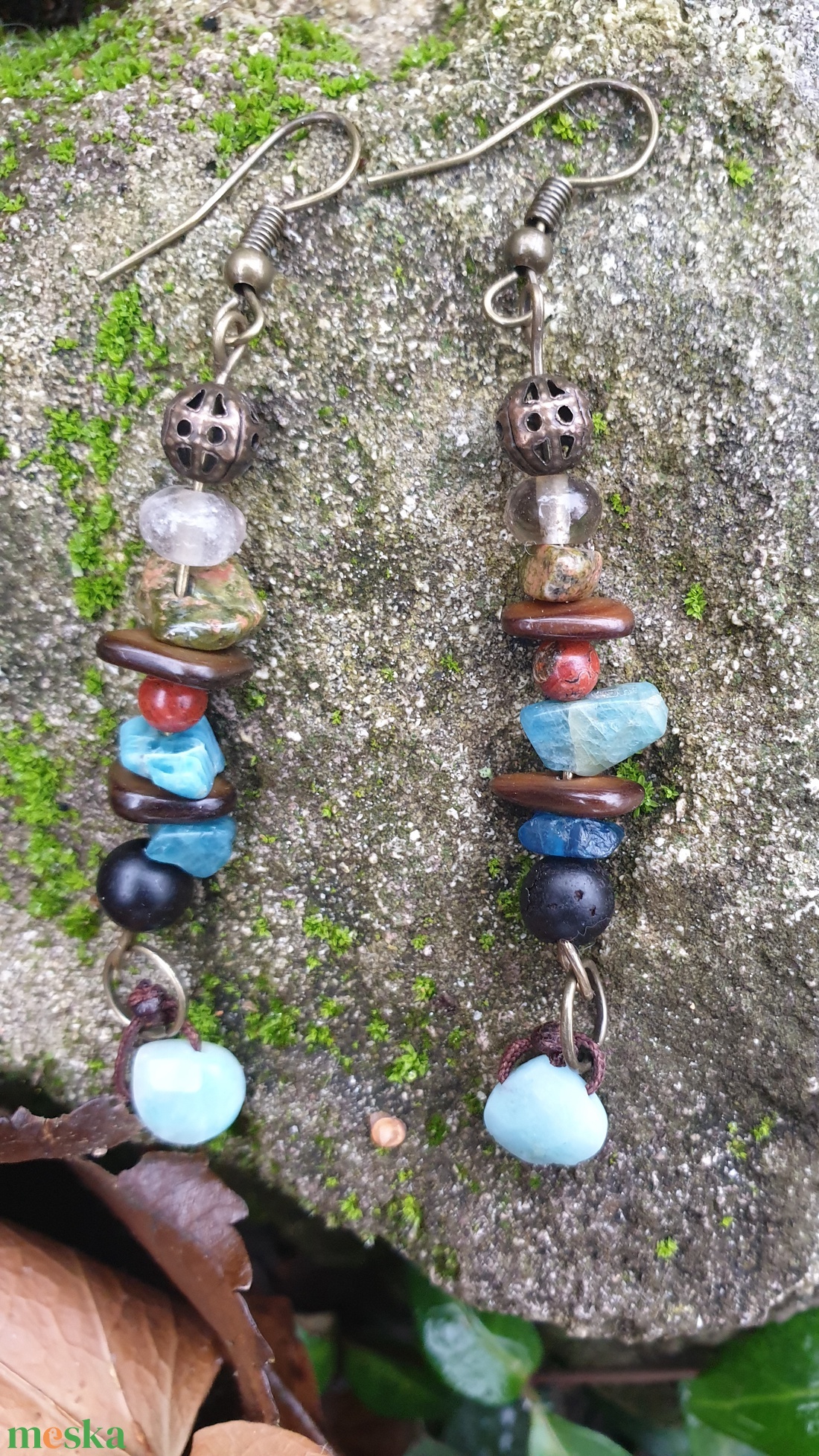 Amazon erő fülbevaló - ékszer - fülbevaló - lógó fülbevaló - Meska.hu