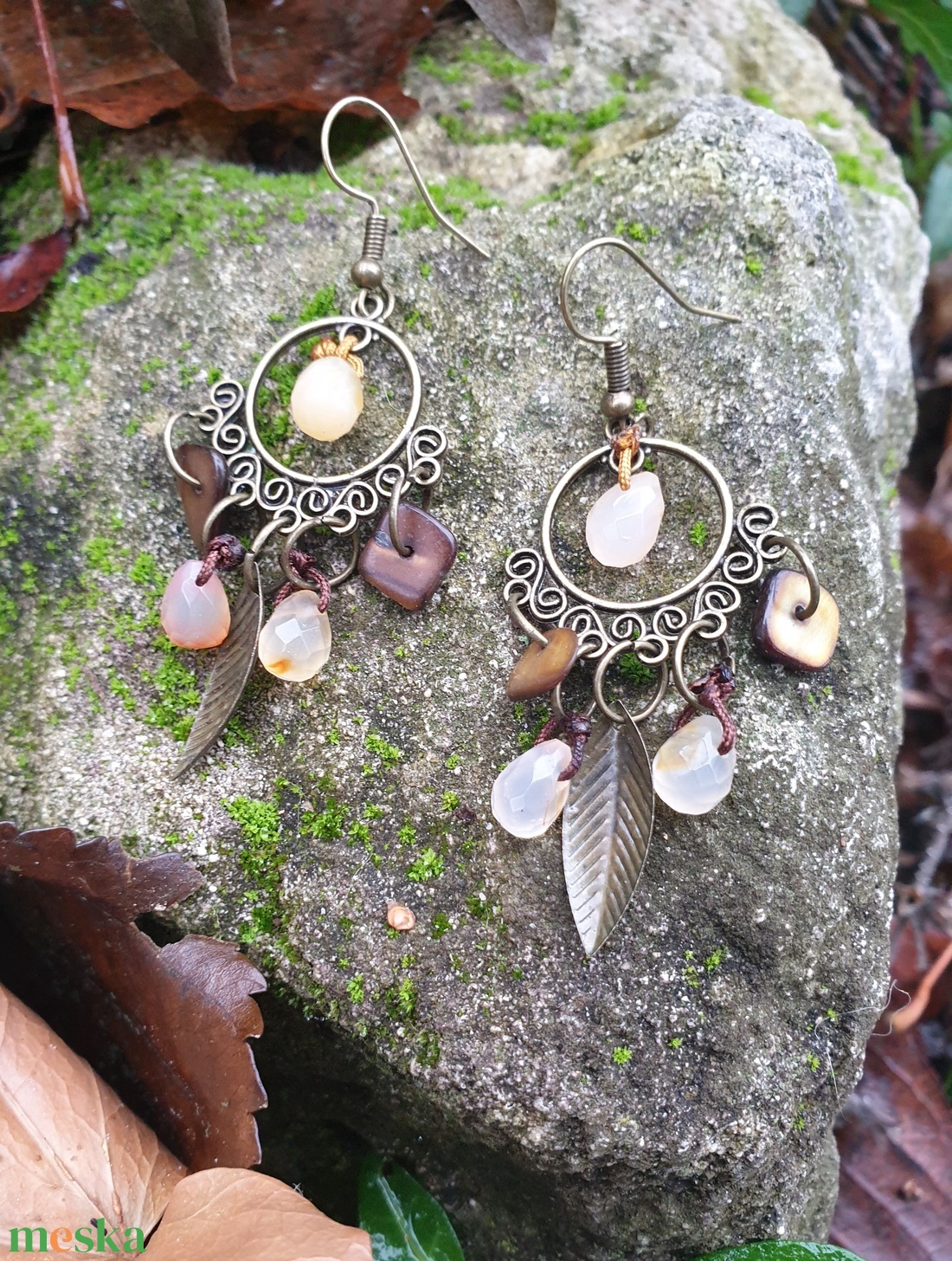 Vonzerő és önbizalom fülbevaló  - ékszer - fülbevaló - lógó fülbevaló - Meska.hu