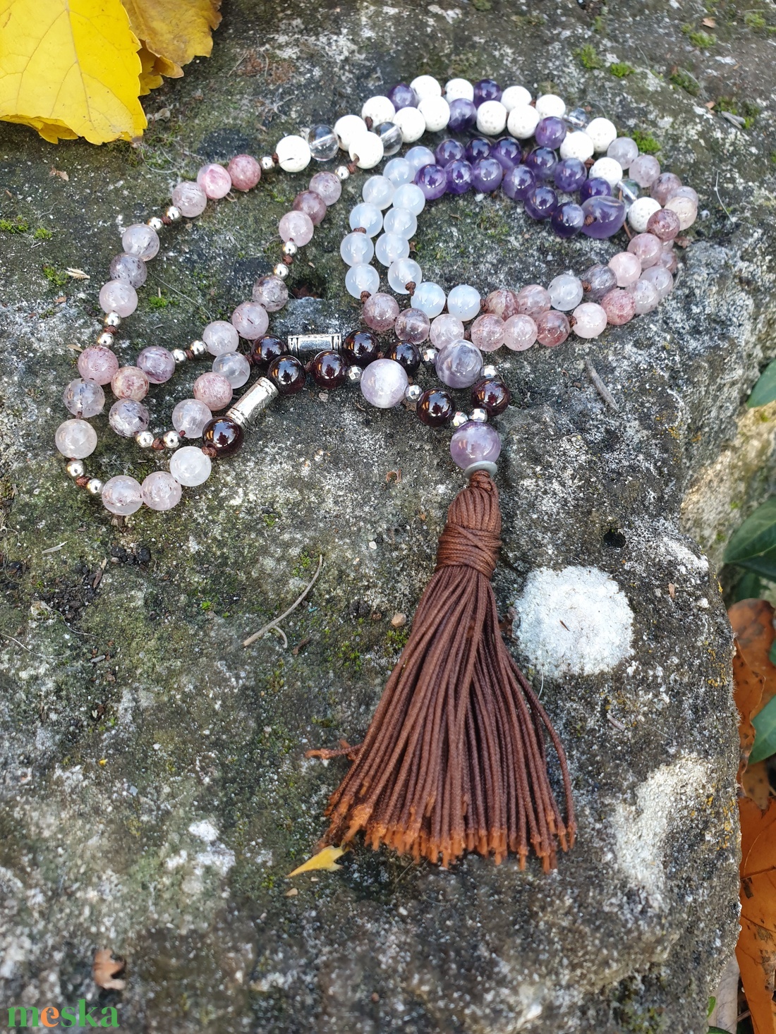 Hilulit 108szemes Mala  - ékszer - nyaklánc - bojtos nyaklánc - Meska.hu