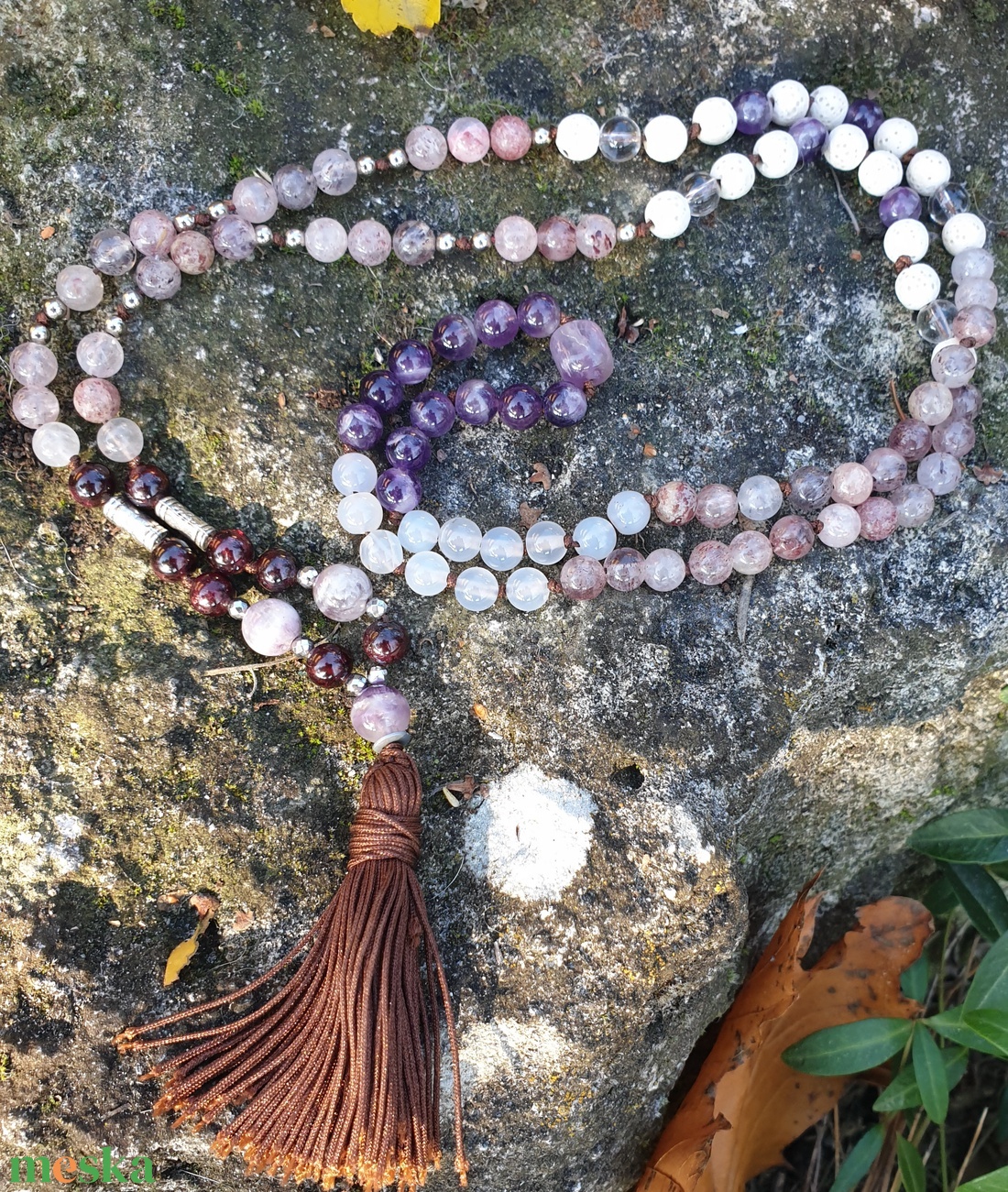 Hilulit 108szemes Mala  - ékszer - nyaklánc - bojtos nyaklánc - Meska.hu