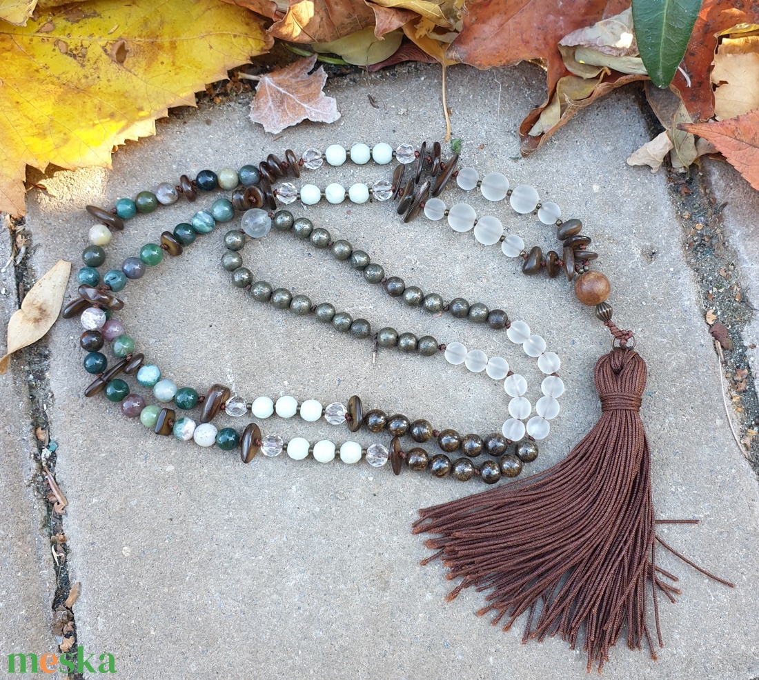 A telihold békéje Mala - ékszer - nyaklánc - bojtos nyaklánc - Meska.hu