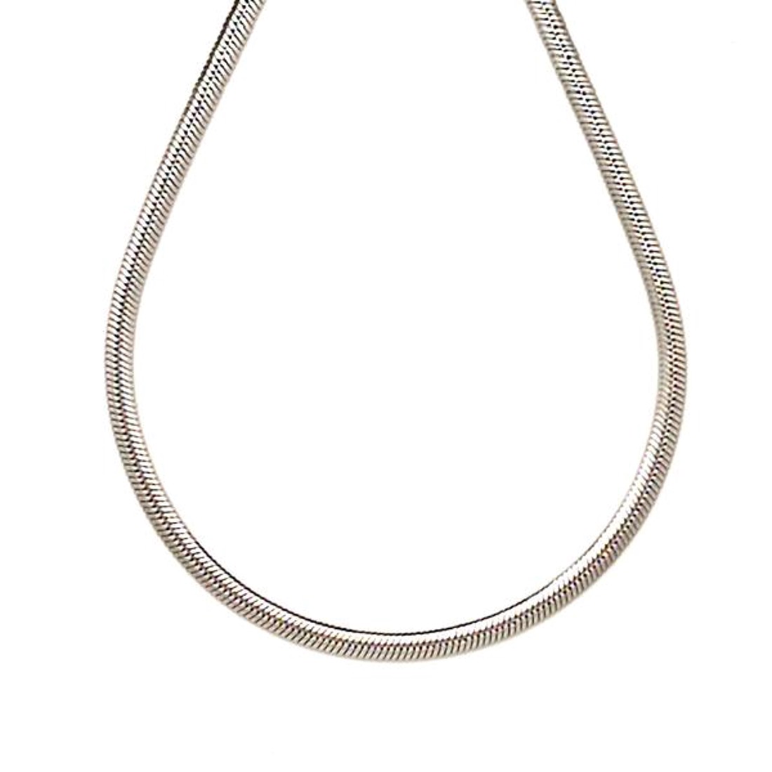 Orvosi acél ezüstszínű kígyólánc 45 cm - ékszer - nyaklánc - Meska.hu
