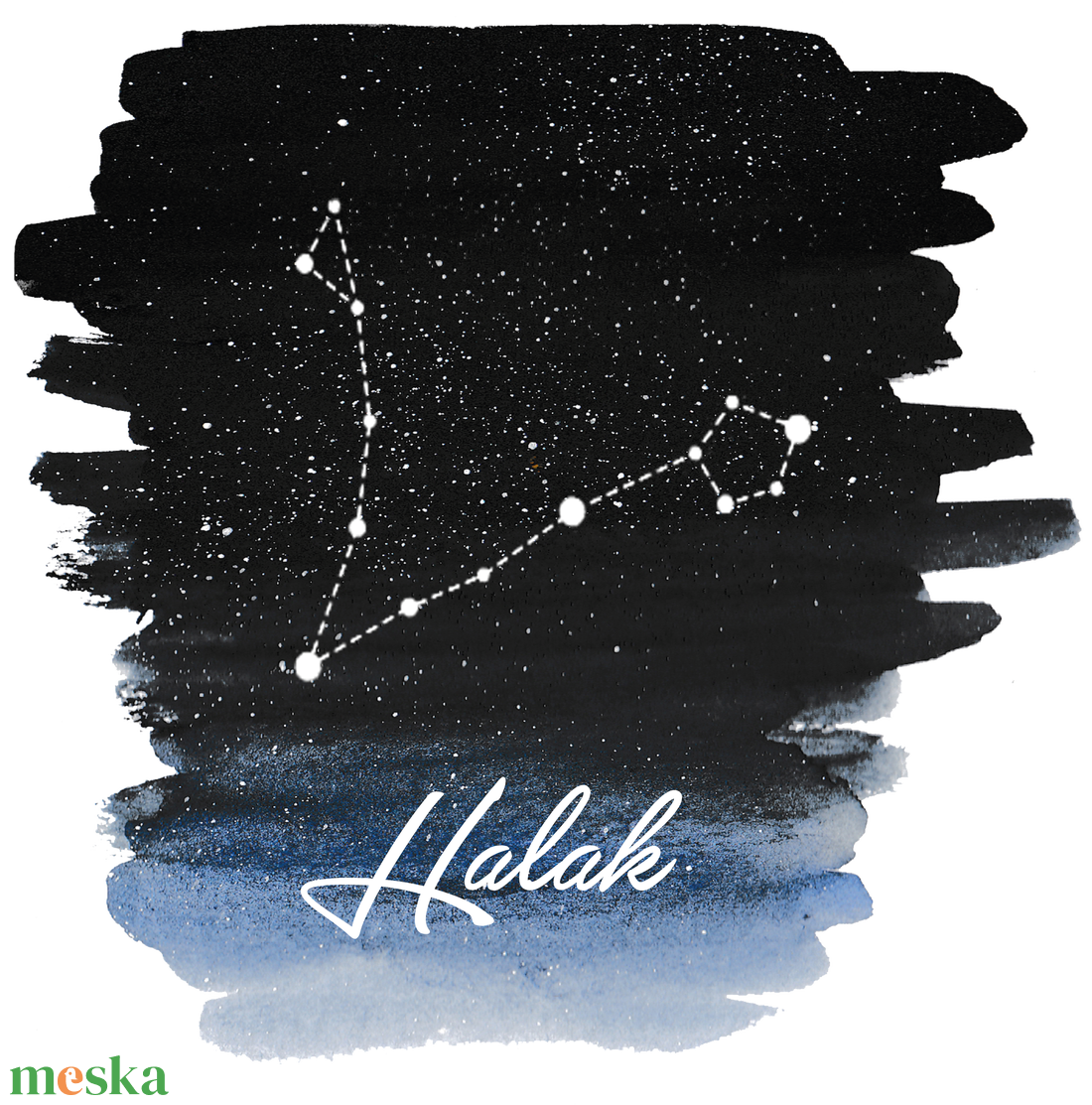 Halak csillagkép - ruha & divat - férfi ruha - póló - Meska.hu