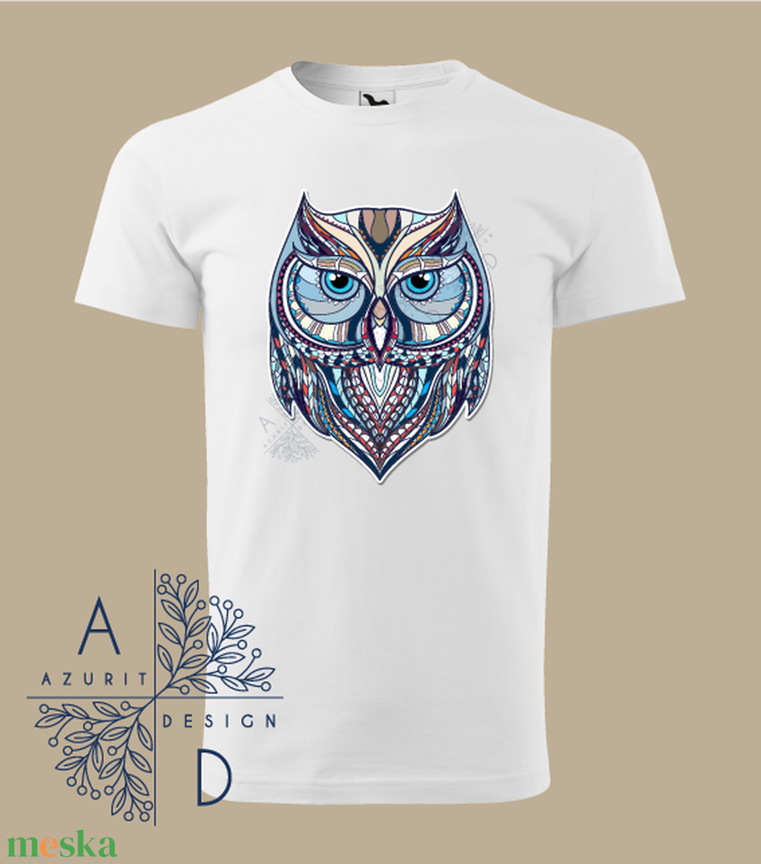 Native owl - ruha & divat - férfi ruha - póló - Meska.hu
