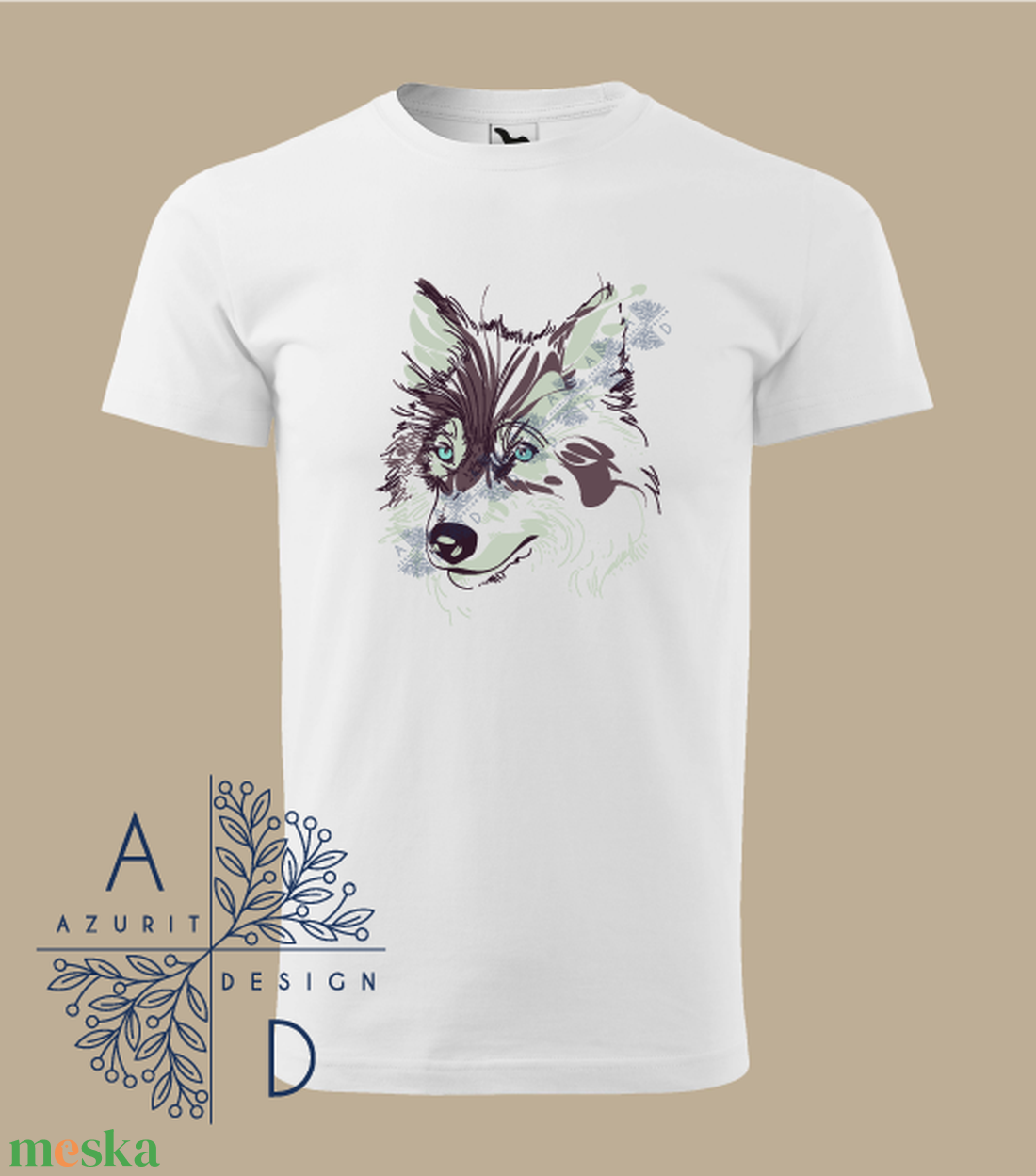 Green wolf - ruha & divat - női ruha - póló, felső - Meska.hu