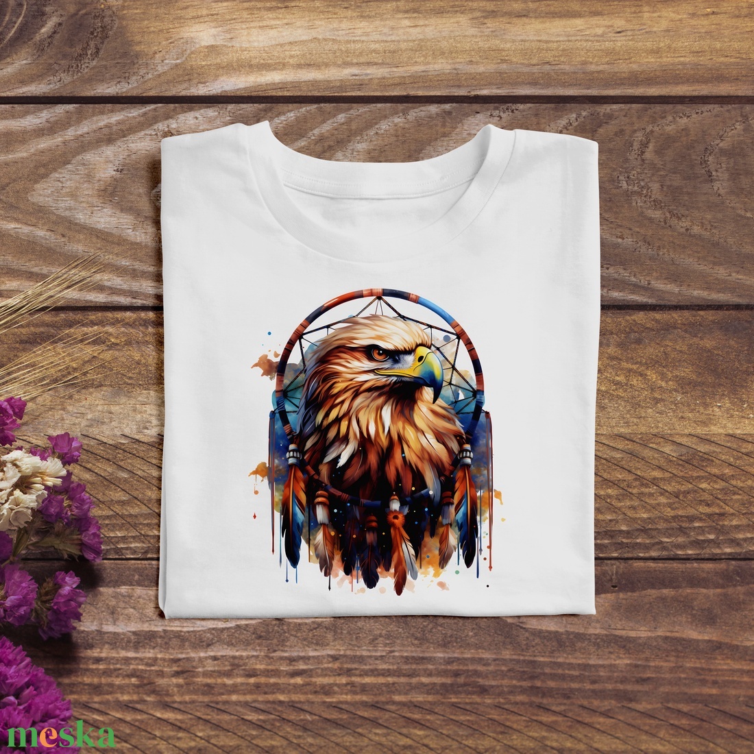 Dream catcher eagle - ruha & divat - női ruha - póló, felső - Meska.hu
