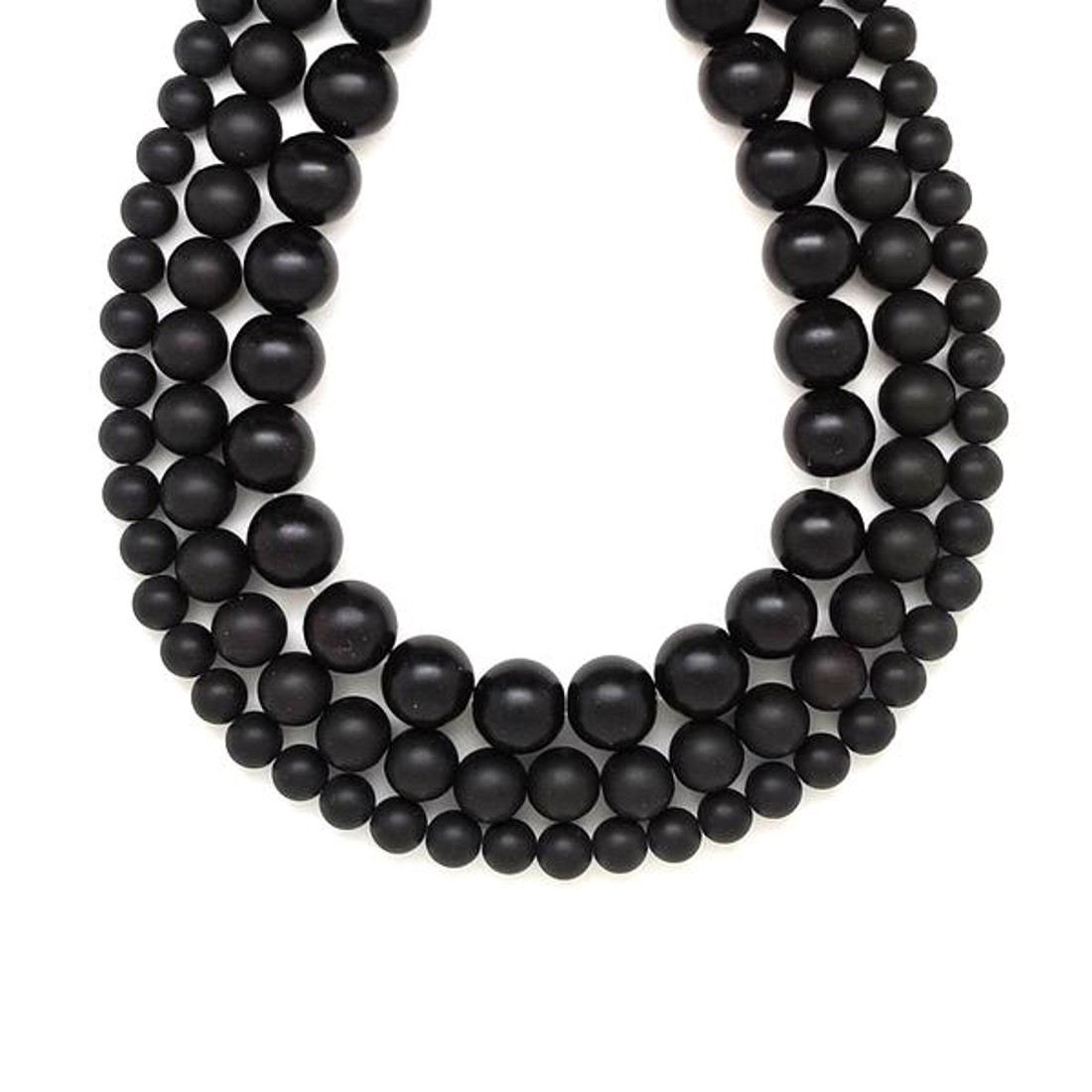 Ónix matt olajos golyó 4-5mm  ékszerkészítő alapanyag (füzér) - kellékek & szerszámok - ásvány alapanyag - ásványfüzér - Meska.hu