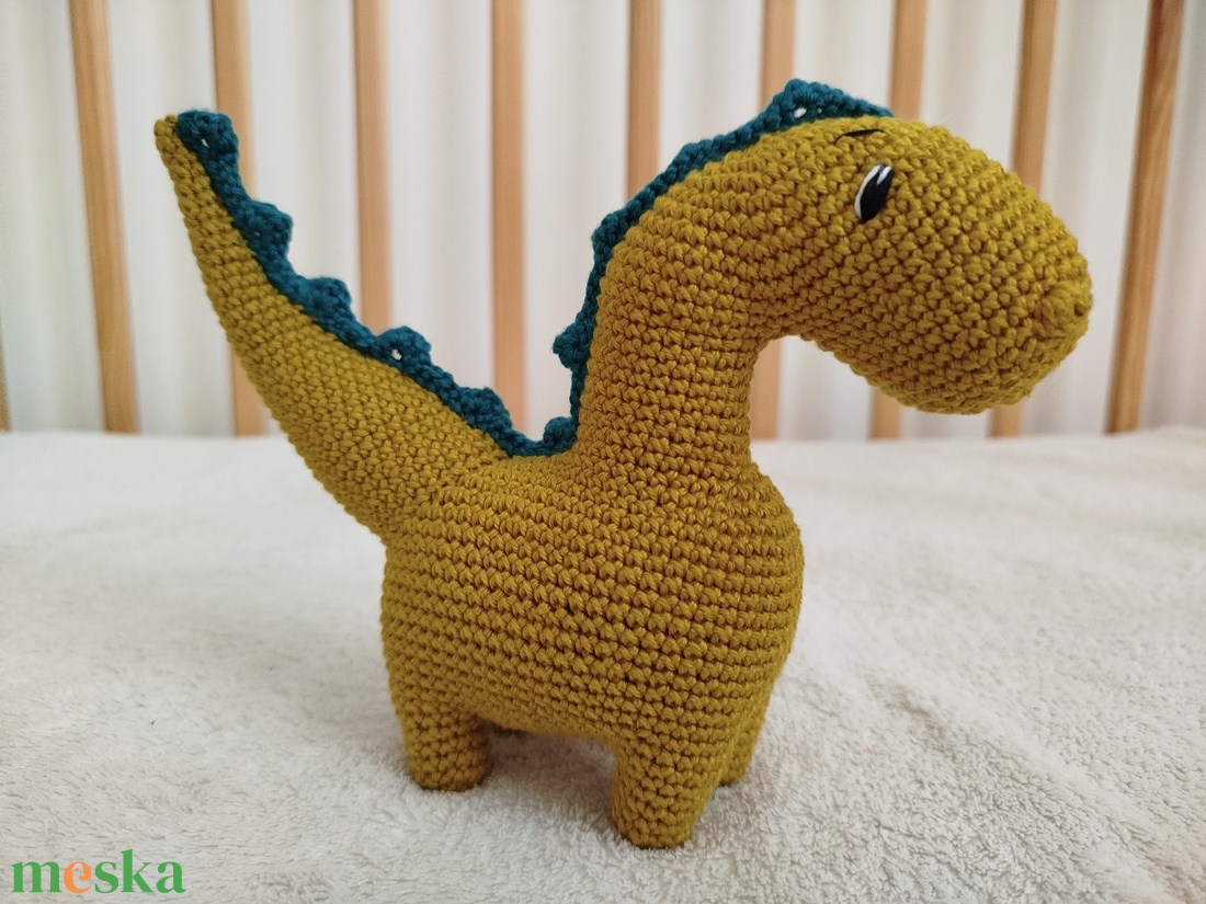 Horgolt dínó - játék & sport - plüssállat & játékfigura - plüss dínók - Meska.hu