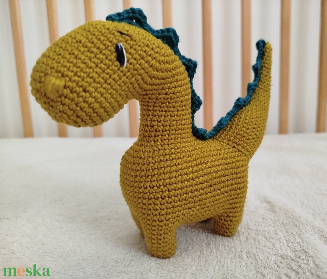 Horgolt dínó - játék & sport - plüssállat & játékfigura - plüss dínók - Meska.hu