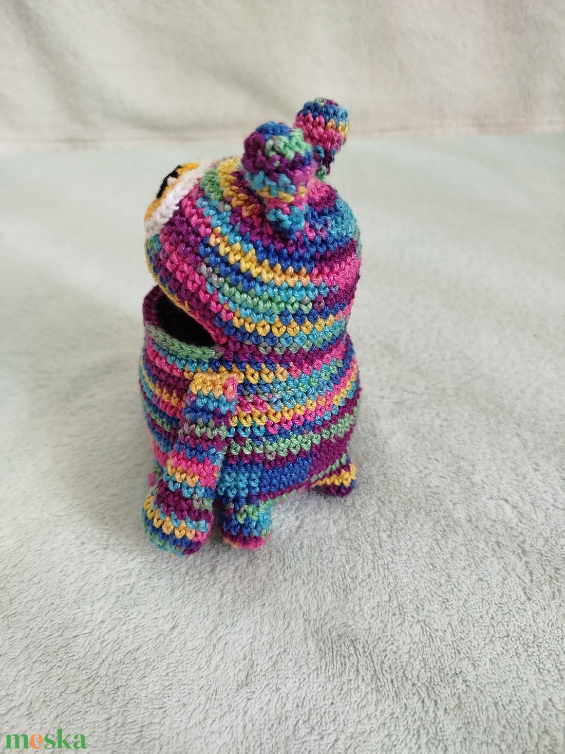 Horgolt szörnyi horgolt szemmel - játék & sport - plüssállat & játékfigura - más figura - Meska.hu