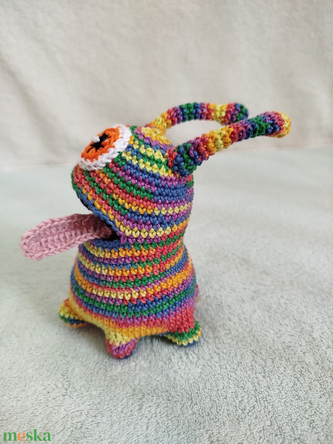 Horgolt szörnyi horgolt szemmel - játék & sport - plüssállat & játékfigura - más figura - Meska.hu