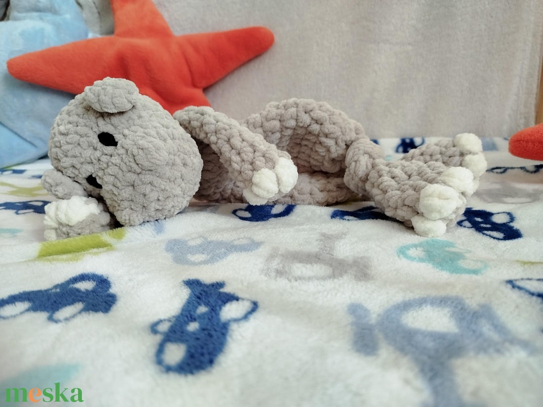 Horgolt víziló szundipajti  - játék & sport - plüssállat & játékfigura - más figura - Meska.hu