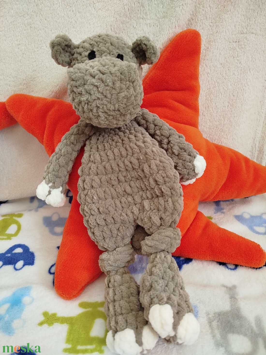 Horgolt víziló szundipajti - sötétbarna - játék & sport - plüssállat & játékfigura - más figura - Meska.hu