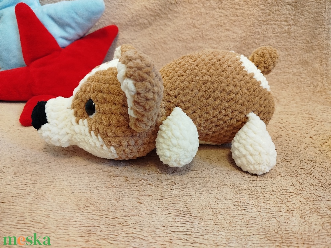 Horgolt cogie kutyus - játék & sport - plüssállat & játékfigura - kutya - Meska.hu