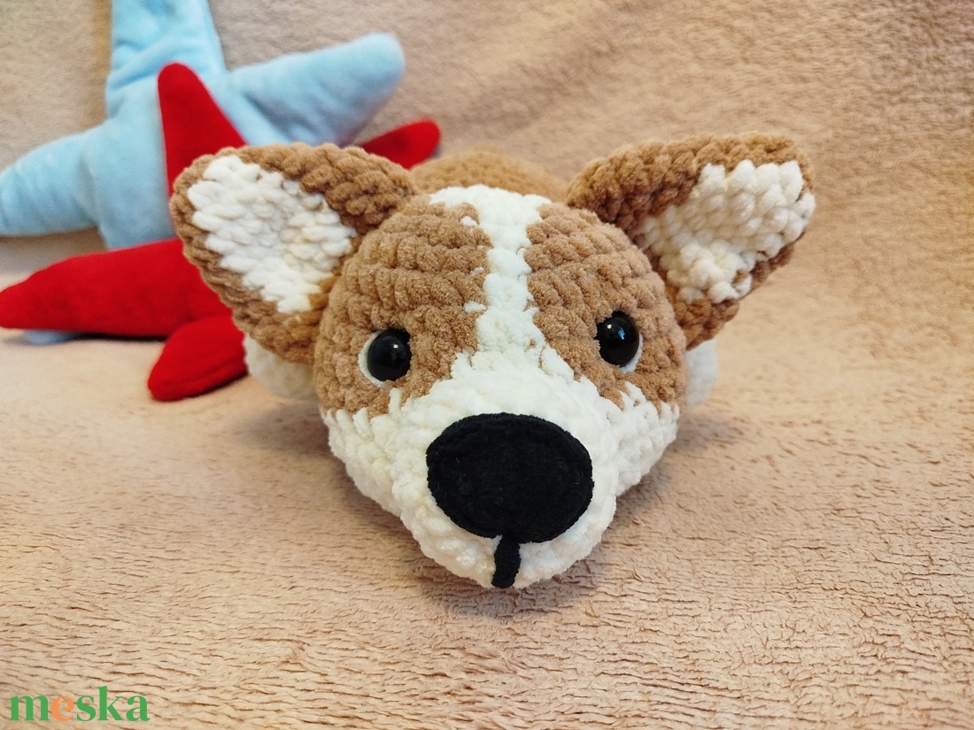 Horgolt cogie kutyus - játék & sport - plüssállat & játékfigura - kutya - Meska.hu