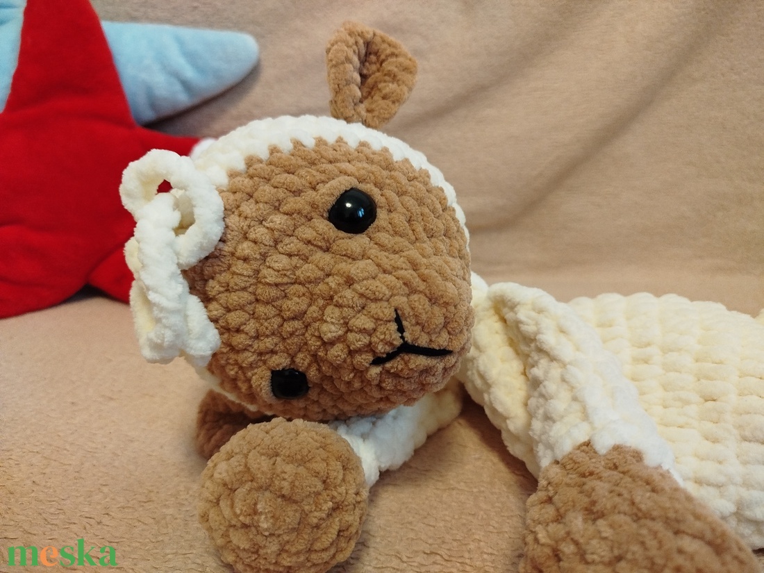 Horgolt bárány szundi - játék & sport - plüssállat & játékfigura - plüss bárány - Meska.hu
