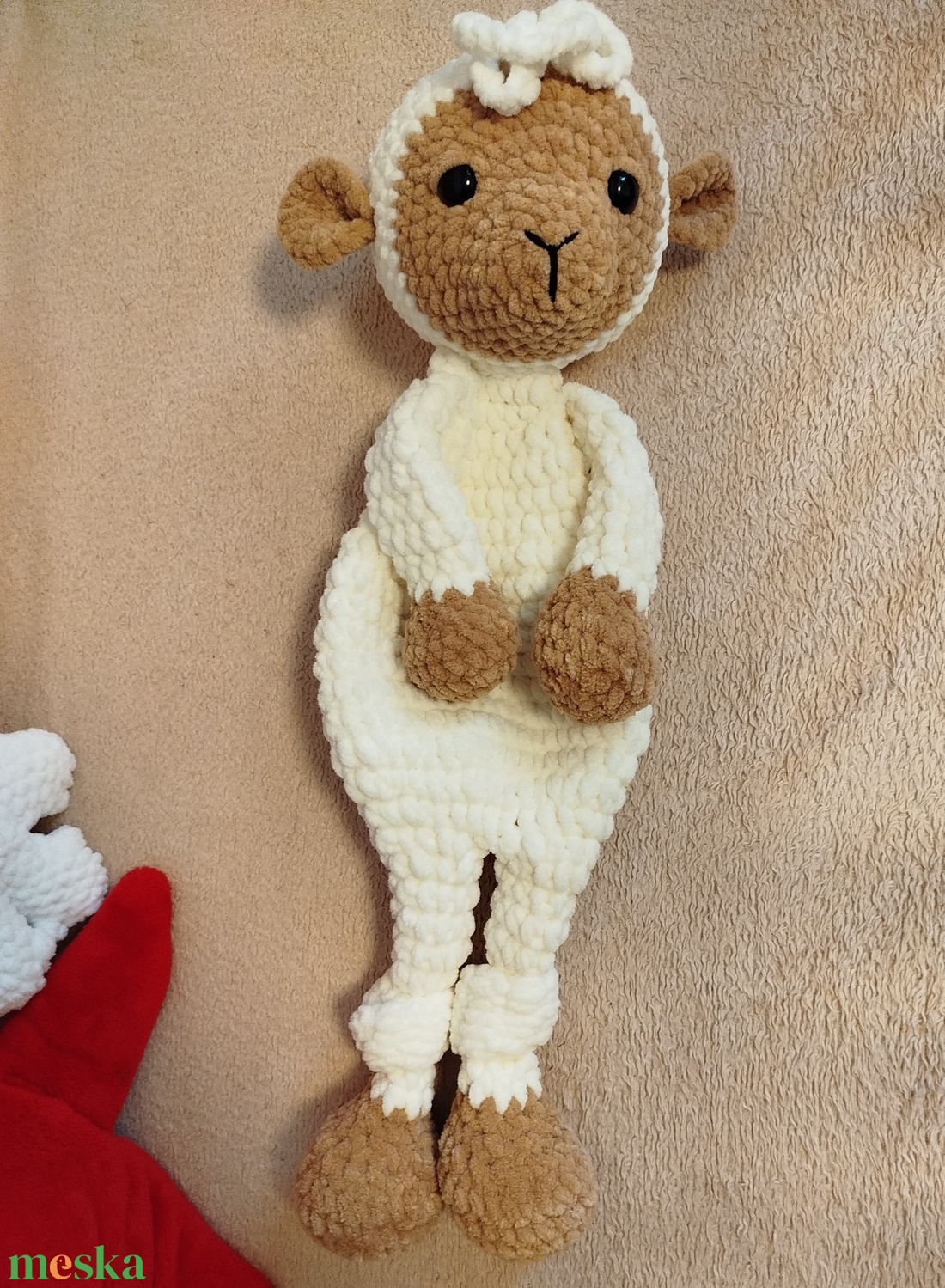 Horgolt bárány szundi - játék & sport - plüssállat & játékfigura - plüss bárány - Meska.hu