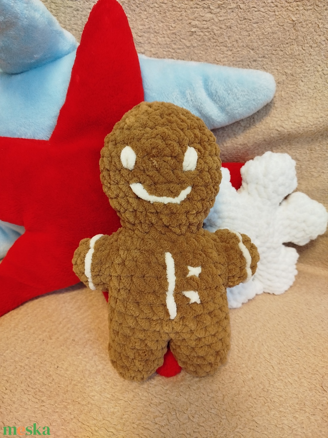 Horgolt mézeskalács figura - játék & sport - plüssállat & játékfigura - más figura - Meska.hu