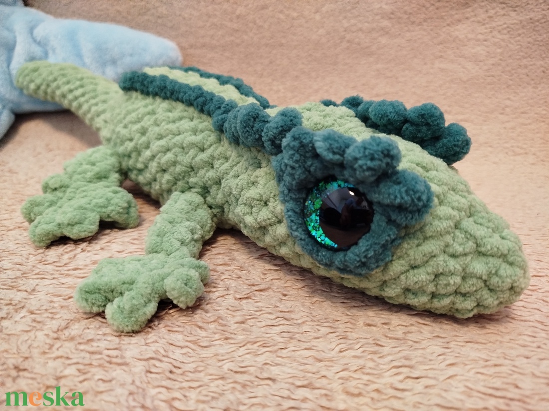 Horgolt gekkó - játék & sport - plüssállat & játékfigura - más figura - Meska.hu