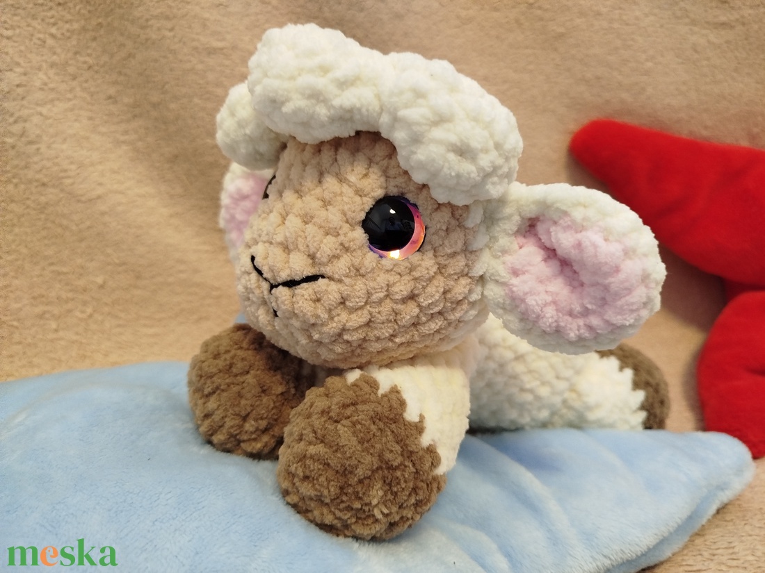 Horgolt bárányka - játék & sport - plüssállat & játékfigura - plüss bárány - Meska.hu