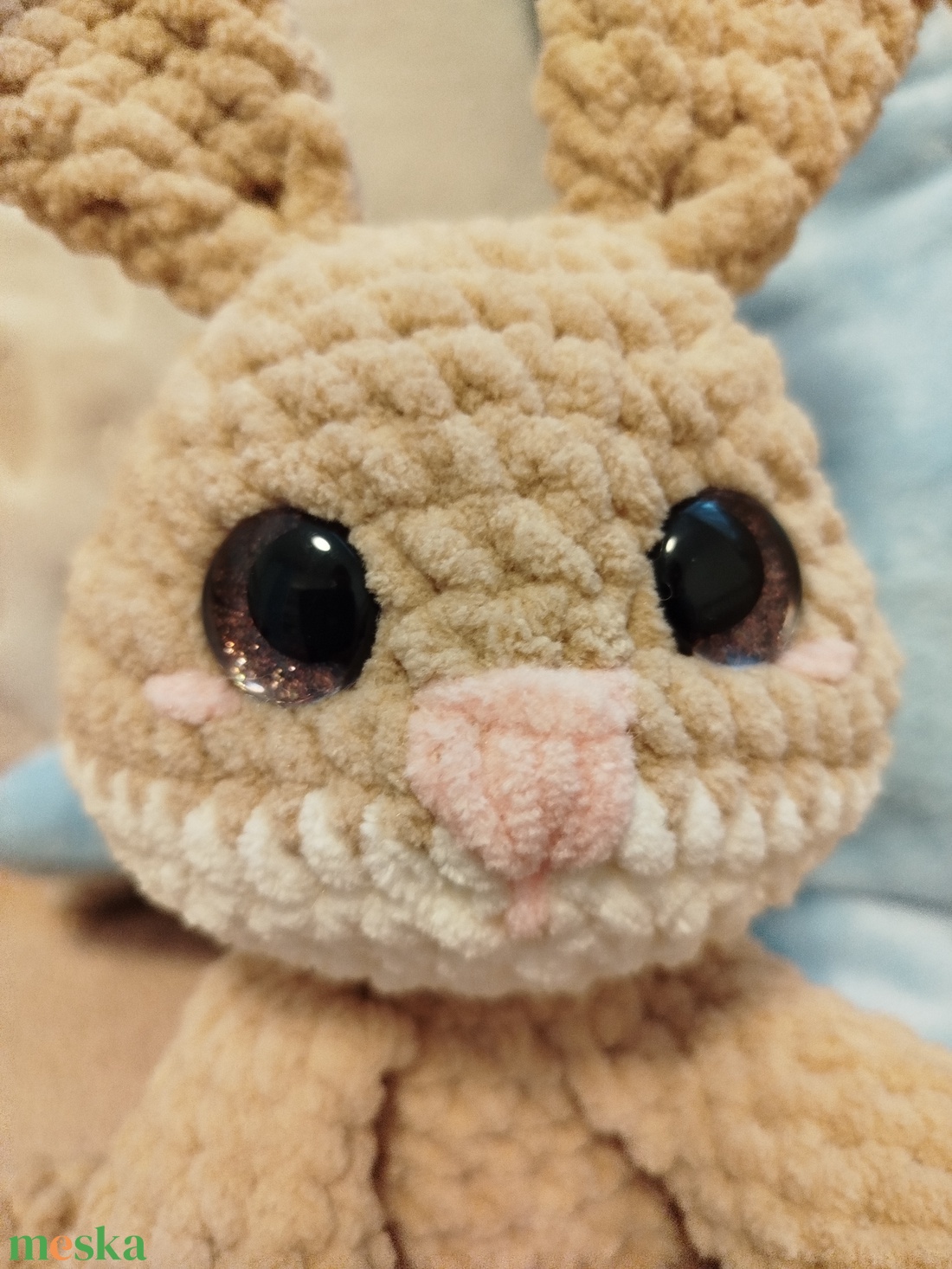 Horgolt nyuszi - játék & sport - plüssállat & játékfigura - nyuszi - Meska.hu