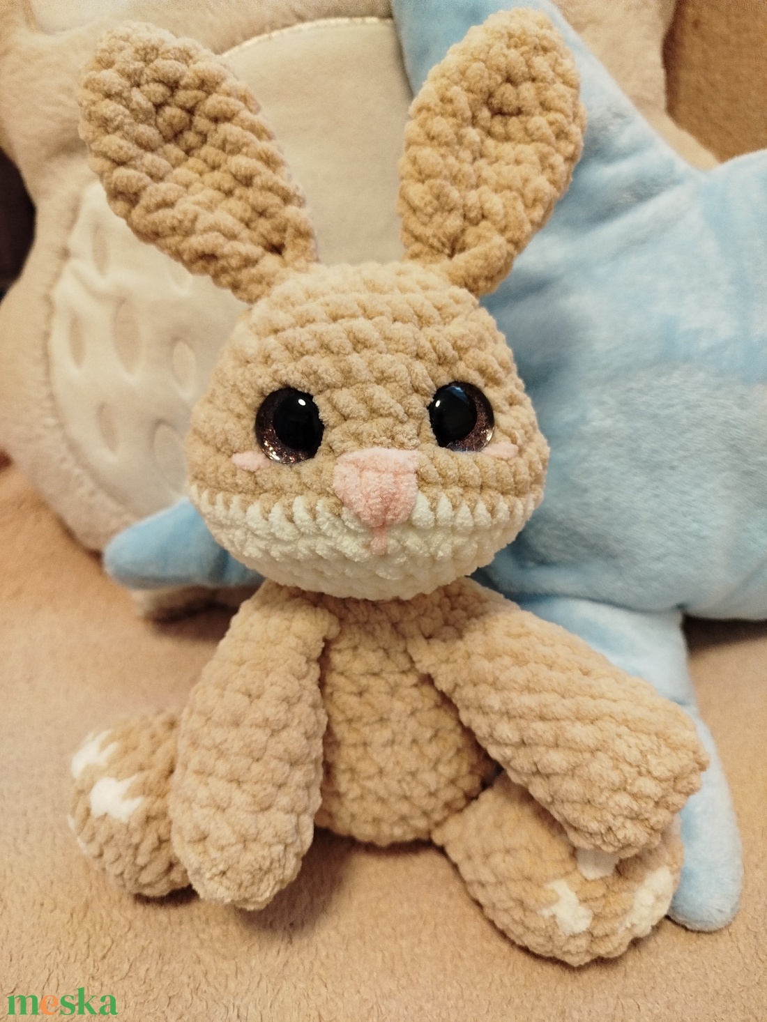 Horgolt nyuszi - játék & sport - plüssállat & játékfigura - nyuszi - Meska.hu