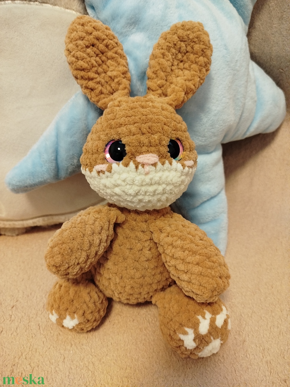 Horgolt nyuszi - játék & sport - plüssállat & játékfigura - nyuszi - Meska.hu