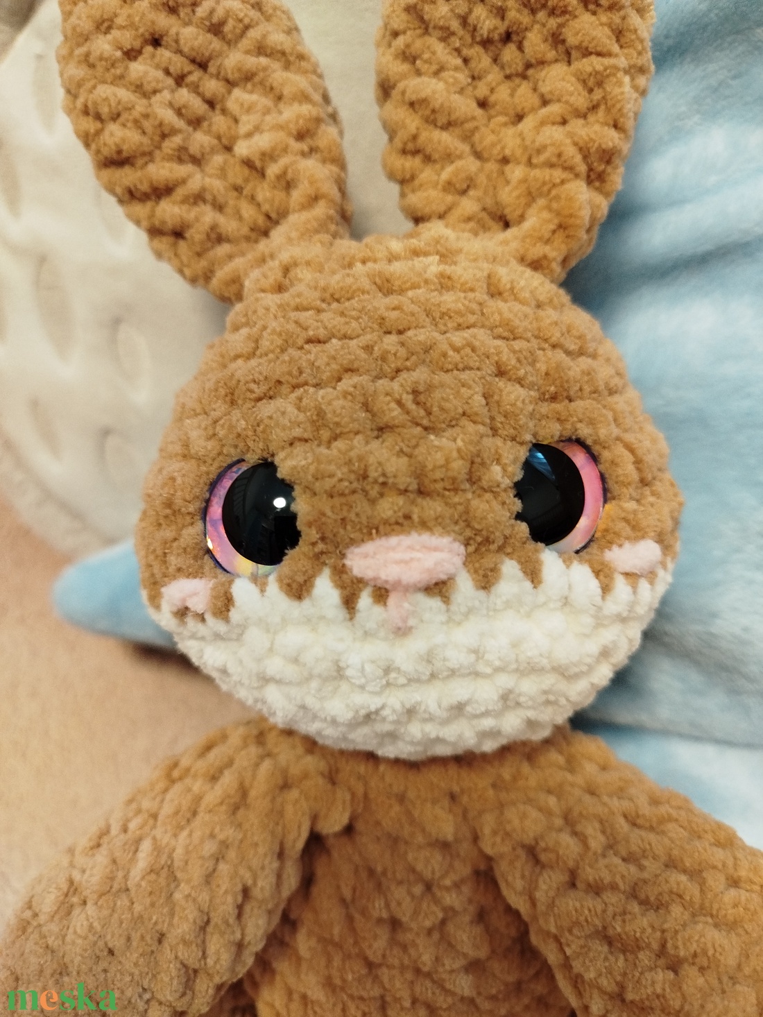 Horgolt nyuszi - játék & sport - plüssállat & játékfigura - nyuszi - Meska.hu