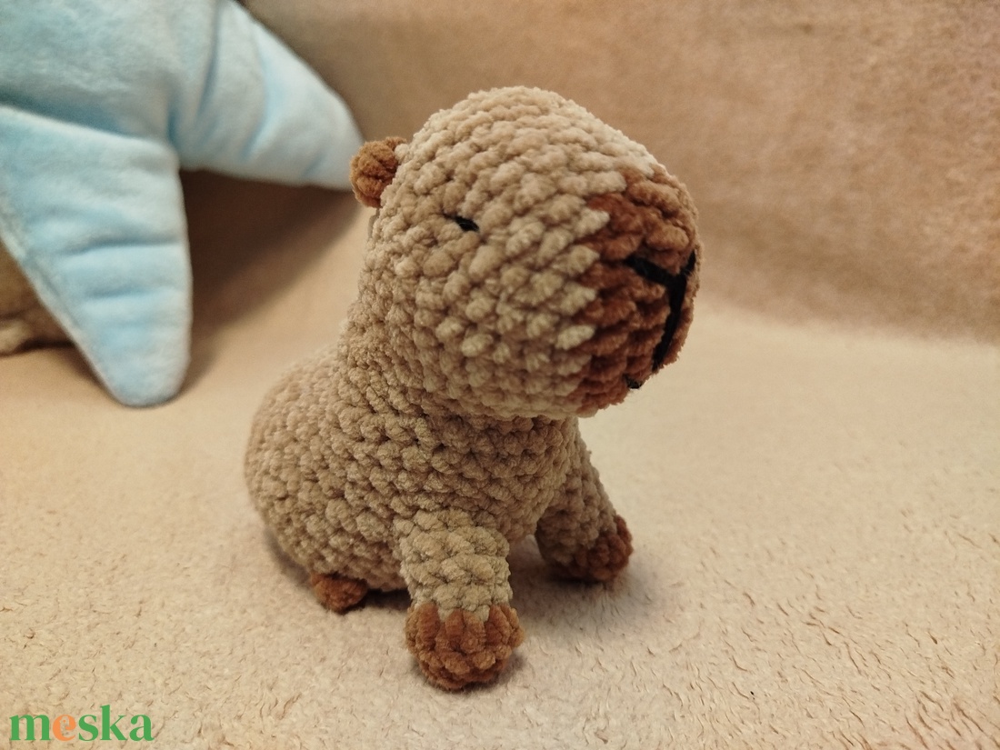 Horgolt kapibara - játék & sport - plüssállat & játékfigura - kapibara - Meska.hu