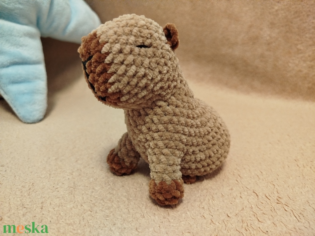 Horgolt kapibara - játék & sport - plüssállat & játékfigura - kapibara - Meska.hu