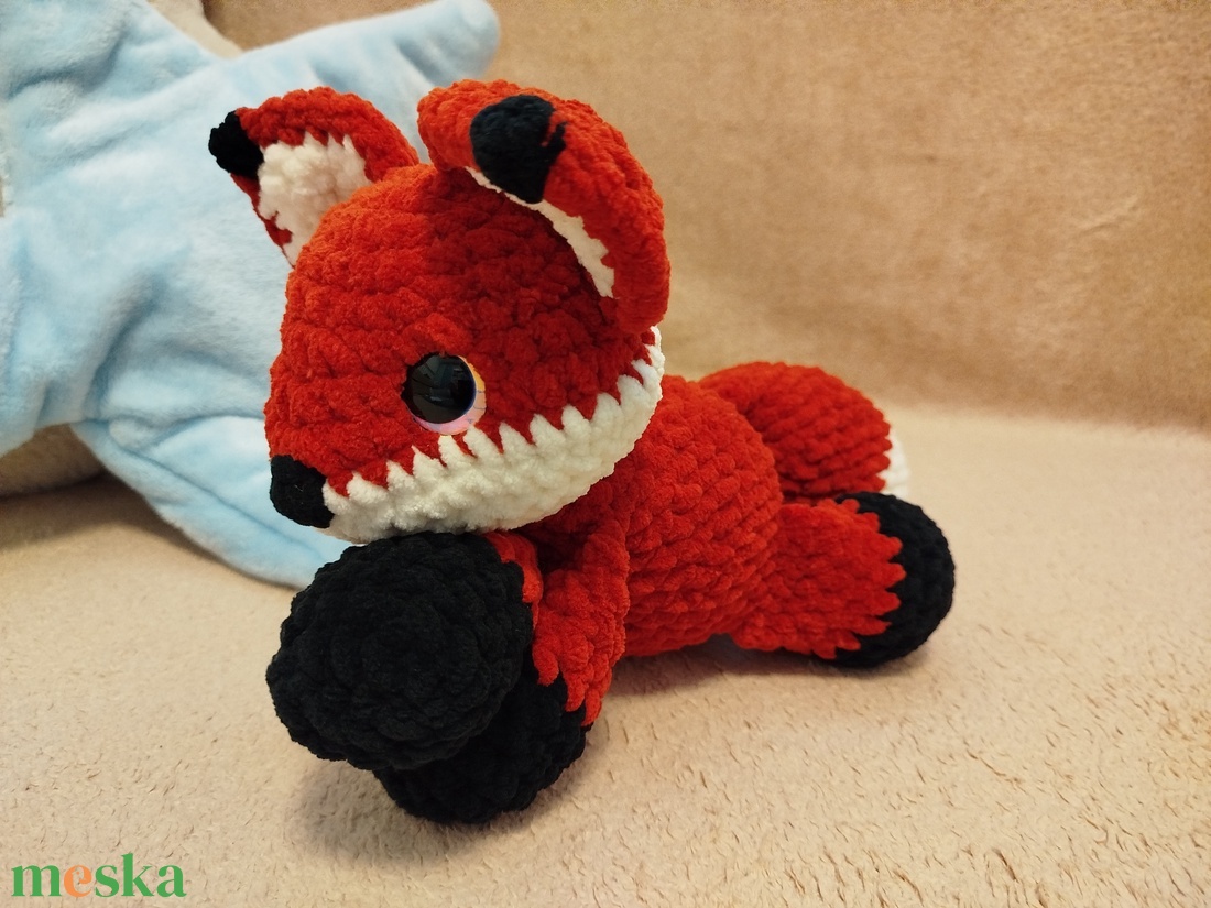 Horgolt róka - játék & sport - plüssállat & játékfigura - róka - Meska.hu