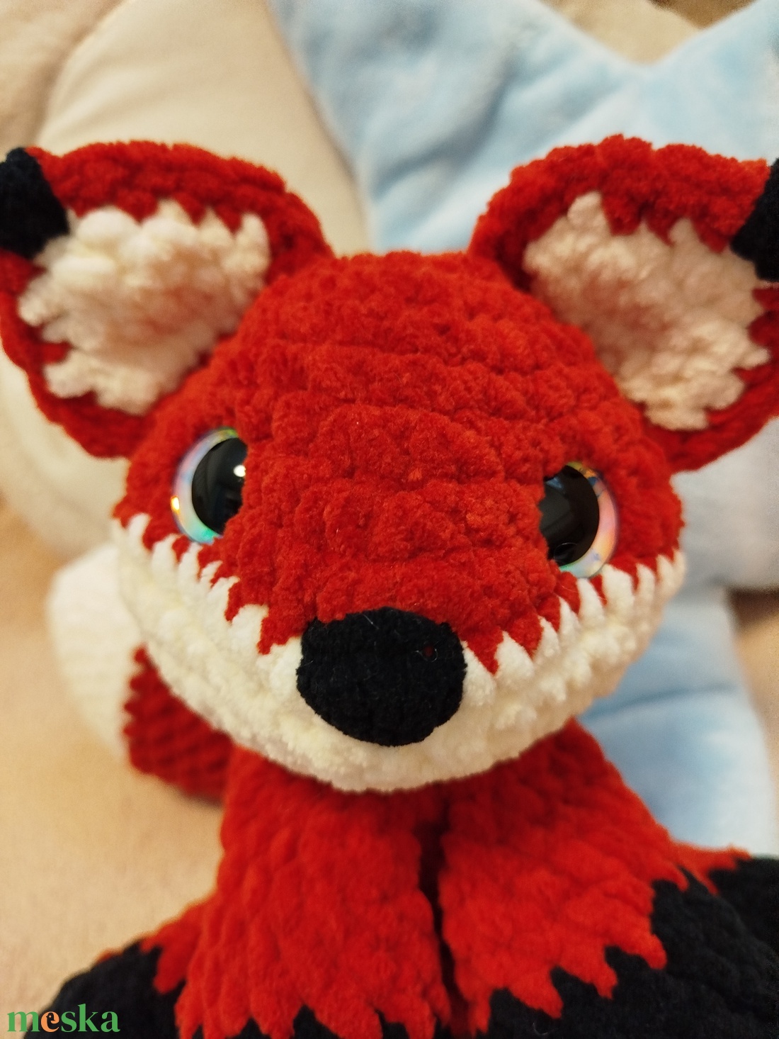 Horgolt róka - játék & sport - plüssállat & játékfigura - róka - Meska.hu