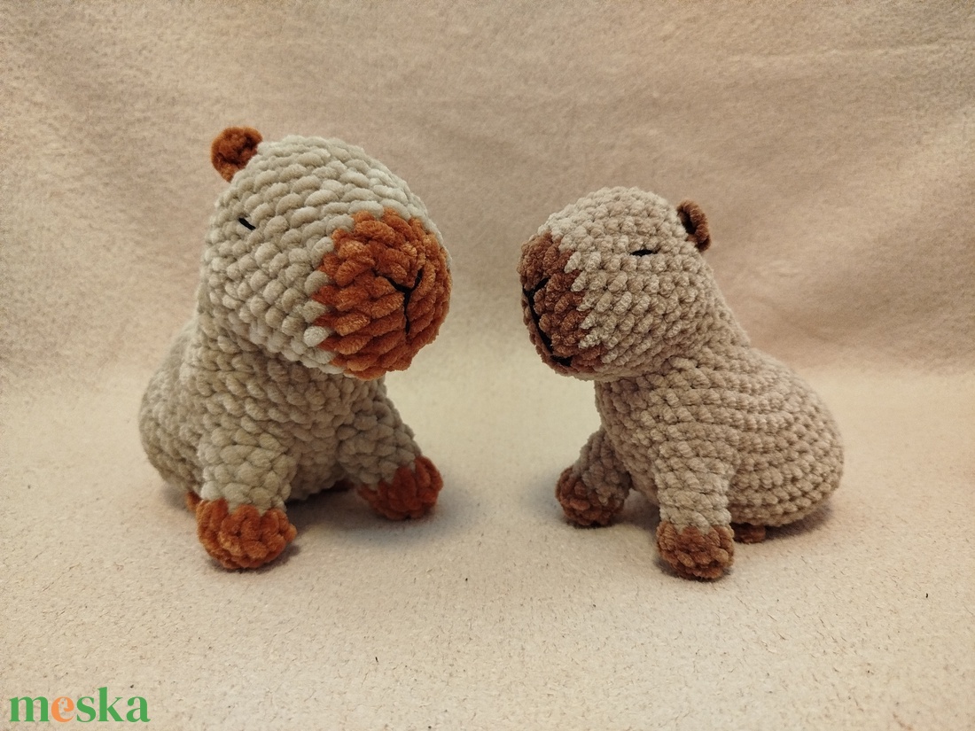 Horgolt kapibara - játék & sport - plüssállat & játékfigura - kapibara - Meska.hu